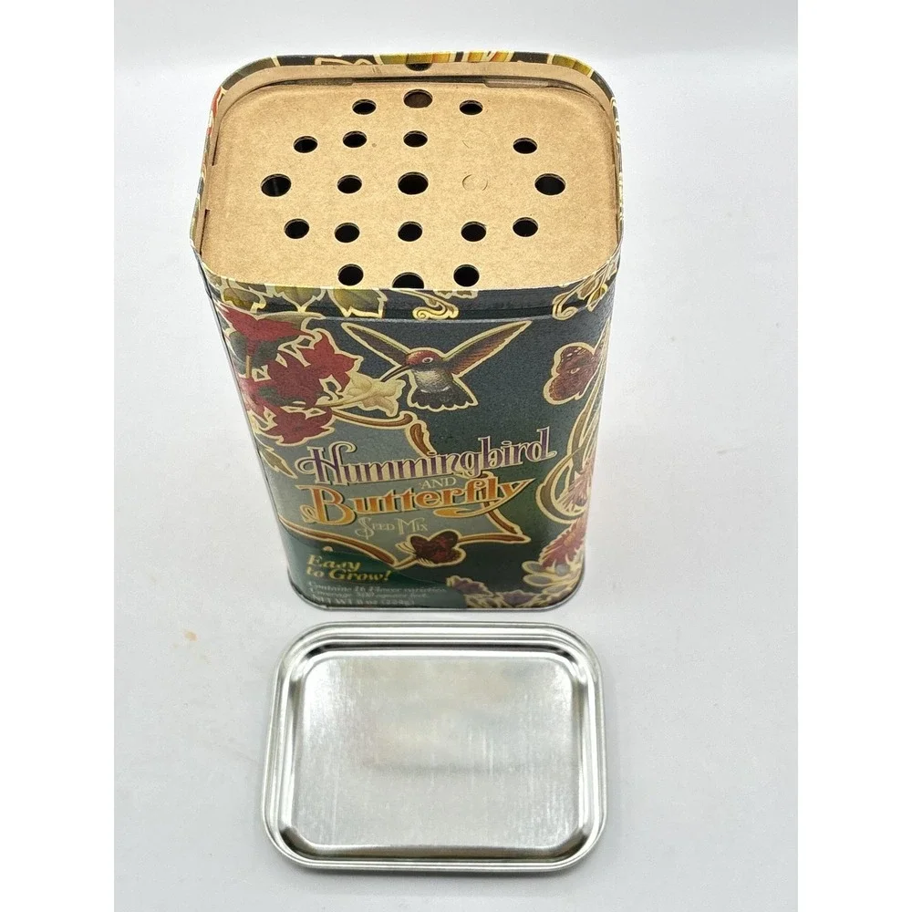 NK Lawn & Garden Hummingbird Butterfly Seed Mix 8oz Tin Wildflower Multicolor